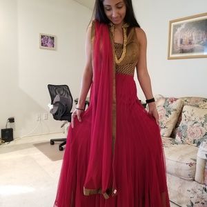 Anarkali Indian outfit 3 pieces